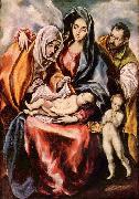 El Greco Hl. Familie oil